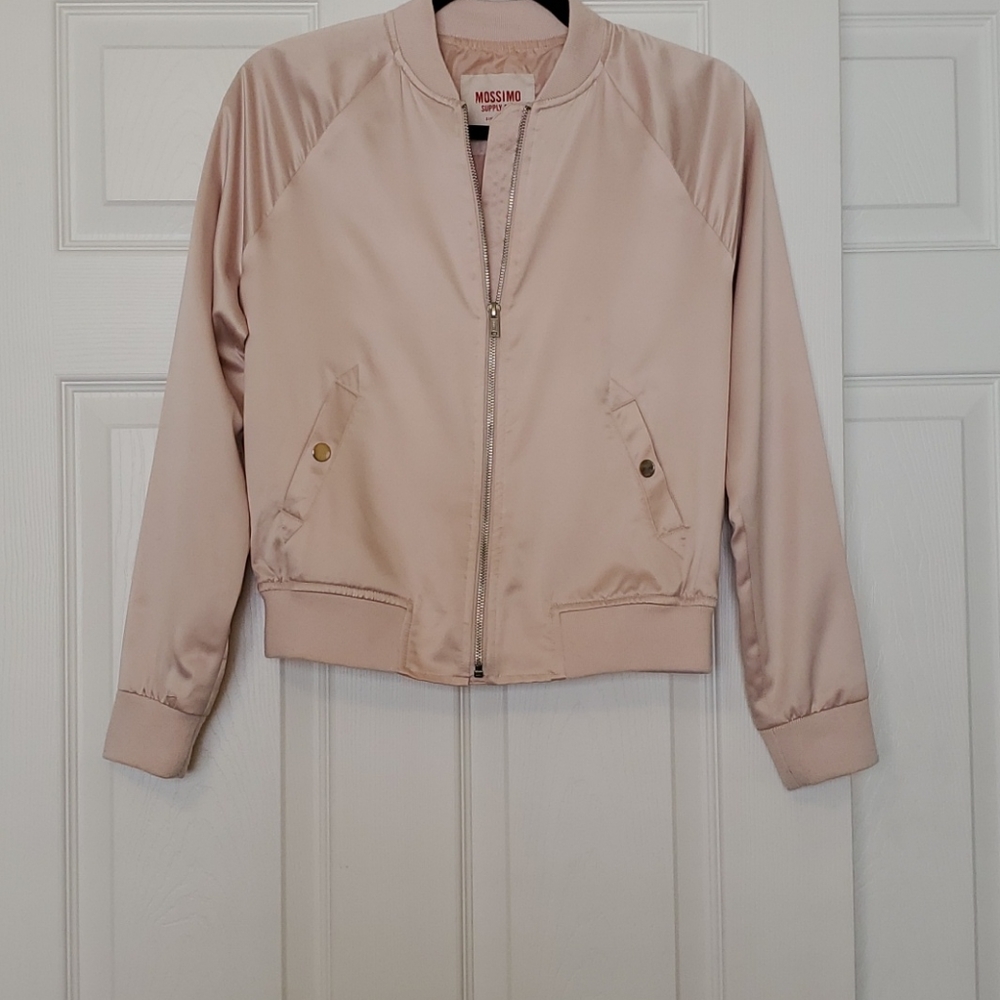Mossimo blush pink satin jacket